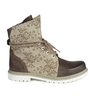 Trachtenstiefel D469 Janina Leinen /Leder natur rustik