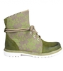 Trachtenstiefel D469 Janina Leinen /Leder nuss apfel