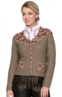 Trachtenstrickjacke FLORICA nuss