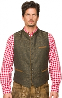 Trachtenweste Paolo Gilet Webjacquard braun