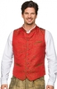 Trachtenweste Paolo Gilet Webjacquard rot