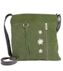 Wildledertasche mit Edelweiss,  oliv
