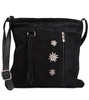 Wildledertasche TA30300 mit Edelweiss,  schwarz