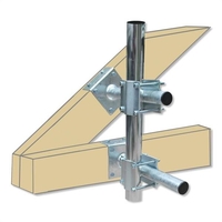 Dachmastmontageset für Mastrohre bis 60mm verzinkt