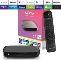 Formuler GTV 4K UHD IPTV Android 9 Player H.265 2GB RAM 16GB Flash Gigabit 5GHz Wlan,  Schwarz