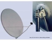 Gibertini 150 cm Aluminium Offsetantenne weiss
