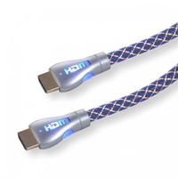 High Speed HDMI-Kabel mit Ethernet und blauer LED 5, 0m