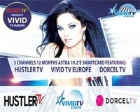 Hustler TV,  Dorcel TV und Vivid TV Europe ASTRA 19, 2° Viaccess Karte
