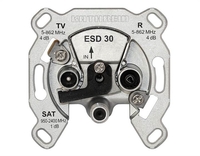 Kathrein ESD 30 Antennendose 3-fach mit 1x F-Anschluß