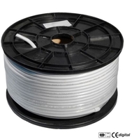 Koax Sat Kabel Octagon 110dB HQ Kupfer Class A ZZF 100m