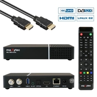 Maxytec Multibox 4K UHD 2160p E2 Linux USB HDMI DVB-S2X Dual Sat Receiver