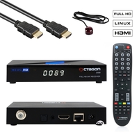 Octagon SX89 Full HD H.265 Linux LAN HDMI DVB-S2 Sat Tuner IP Receiver incl. 300Mbit WiFi-Stick