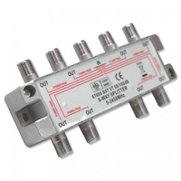 SAT-Verteiler 8-fach,  Splitter,  F-Anschlüsse