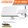 Selfsat H21D2+ 2 TV Teilnehmer SAT Flachantenne FLAT + Fensterdurchführung FULL HD