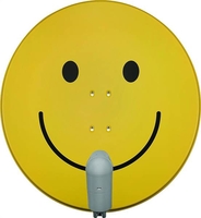 Technisat SATMAN 850 PLUS + UnySat Twin LNB gelb mit Smiley
