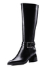 1 Stiefel aus mit Blockabsatz und Schnallen