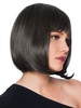 12 inches Perücke aus Echthaare in Schwarz im schicken & modischen Style Bob Perücke