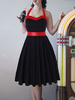1950er Jahre Kostüm Pin Up Girl Vintage Kleid Frauen Rockabilly Kleid