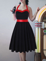 1950er Jahre Kostüm Pin Up Girl Vintage Kleid Frauen Rockabilly Kleid