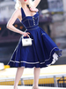 1950er Jahre Kostüm Pin Up Girl Vintage Kleid Polka Dot Rockabilly Kleid