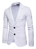 2020 Blazer Herren Casual Jacke gemischten Baumwollen für Alltag REGULAR FIT Alltagskleidung mit Umlegekragen für Herren