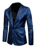 2020 Herren Anzug satin gemischten Baumwollen mit Jacquardmustern für Party Formelle Bekleidung REGULAR FIT mit Umlegekragen für Herren