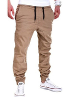 2020Khaki für Männer Schnürschuh gerade Cotton Pants