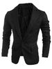 2021 Blazer Herren SLIM FIT mit Umlegekragen im eleganten & luxuriösen Stil Baumwolle für Openair und Herren