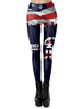 4. Juli Independence Day Leggings Die Sterne und die Streifen Frauen unten