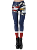 4. Juli Leggings Independence Day Gedruckte dehnbare Damenunterteile