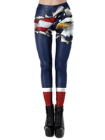 4. Juli Leggings Independence Day Gedruckte dehnbare Damenunterteile