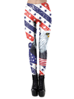 4. Juli Leggings Independence Day Print Dehnbare Legging