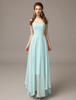 A-Linie-Brautjungfernkleid aus Chiffon in Mintgrün