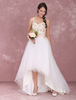 A-Linie-Brautkleid aus Spitze mit Herz-Ausschnitt und Deko-Applikation und unsymmetrischem Design Milanoo