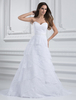 A-Linie-Brautkleid aus Spitze mit Pailletten in Weiß