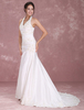 A-Linie-Brautkleid aus Taft mit Pailletten in Weiß