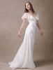 A-Linie-Brautkleid in Elfenbeinfarbe Milanoo