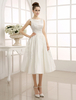 A-Linie-Brautkleid in Elfenbeinfarbe Milanoo