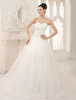 A-Linie Brautkleid mit Herz-Ausschnitt und Kapelle-Schleppe in Elfenbeinfarbe