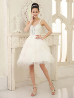 A-Linie Brautkleid mit Herz-Ausschnitt und Spitzen wadenlang Milanoo