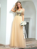 Abendkleid A-Linie Spitze mit V-Ausschnitt; rückenfrei; bodenlang; formelle Abendkleider