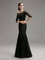 Abendkleid aus Tüll in Schwarz