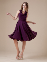 Abendkleid für Homecoming in Dunkellila