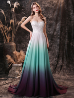 Abendkleid Grün Eine Linie Schatz Hals Mit Zug Ärmellos Schnüren Chiffon Formelle Abendkleider Festzug Kleid