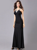 Abendkleid mit V-Ausschnitt
