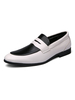 Abendschuhe für Herren Fantastische Slip-On-Schuhe mit runder Zehe in Schwarz aus PU-Leder