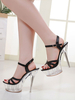 Absatz-reizvolle Sandelholze weiße PU-Leder-geöffnete Zehe 2 "5.9" reizvolle Schuhe