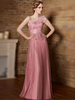 Abschlussballkleid Cameo Braun Eine Linie Eine Schulter Tüll Sleeveless Lace Pageant Kleider Abendkleider