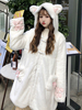 Academic Sweet Lolita Mäntel weißen Polyester Overcoat Fall Lolita Outwears Overcoat