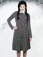 Addams Familienwerte Mittwoch Addams Kleid Cosplay Kostüm Halloween